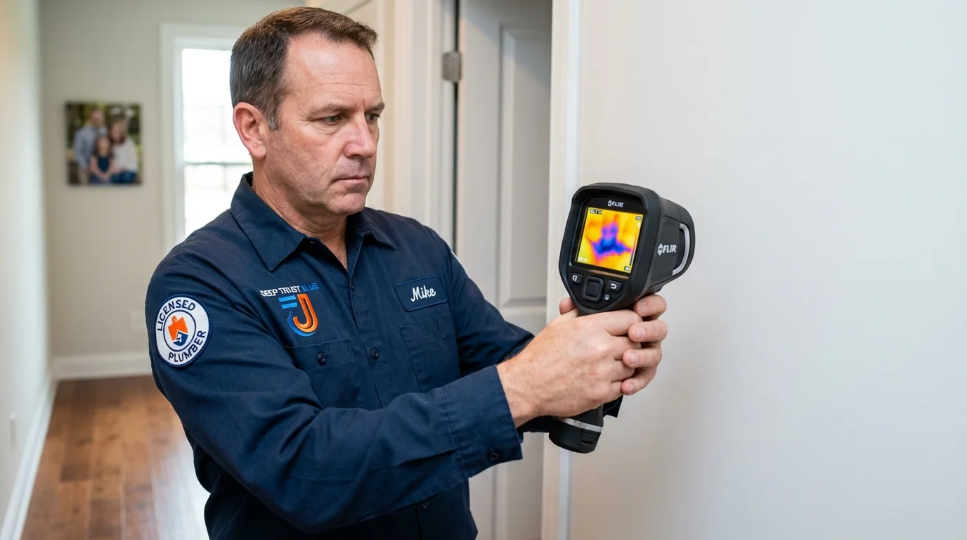 Thermal imaging leak detection by Johns Plumbing LLC in Taos